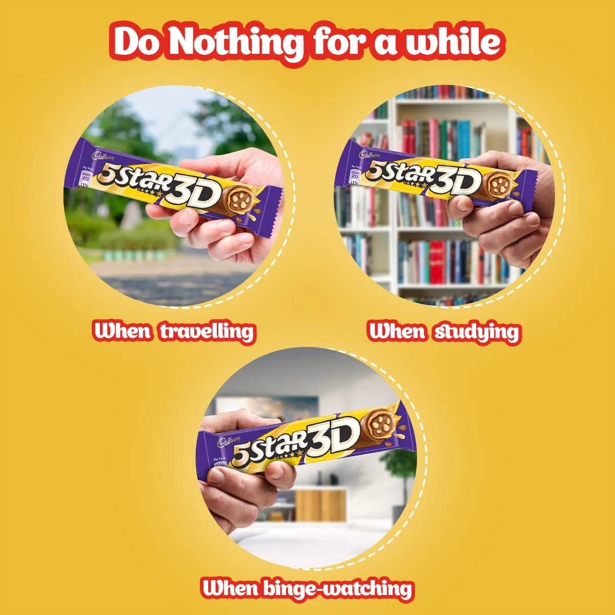 Cadbury 5 Star 3D Chocolate Bar, 22 grams - Image 3