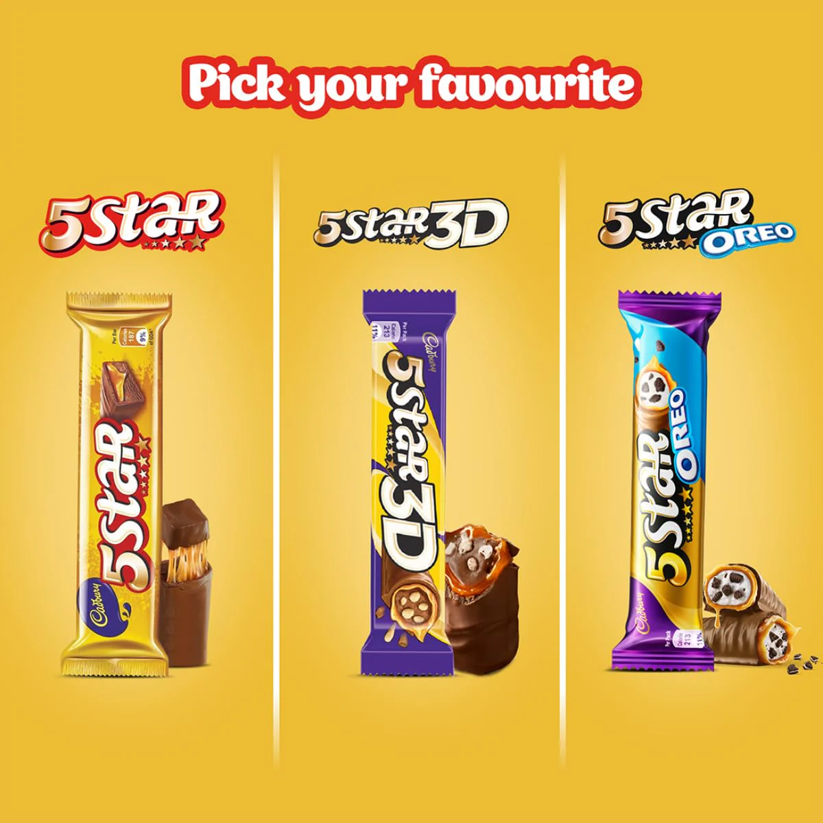 Cadbury 5 Star 3D Chocolate Bar, 22 grams - Image 4