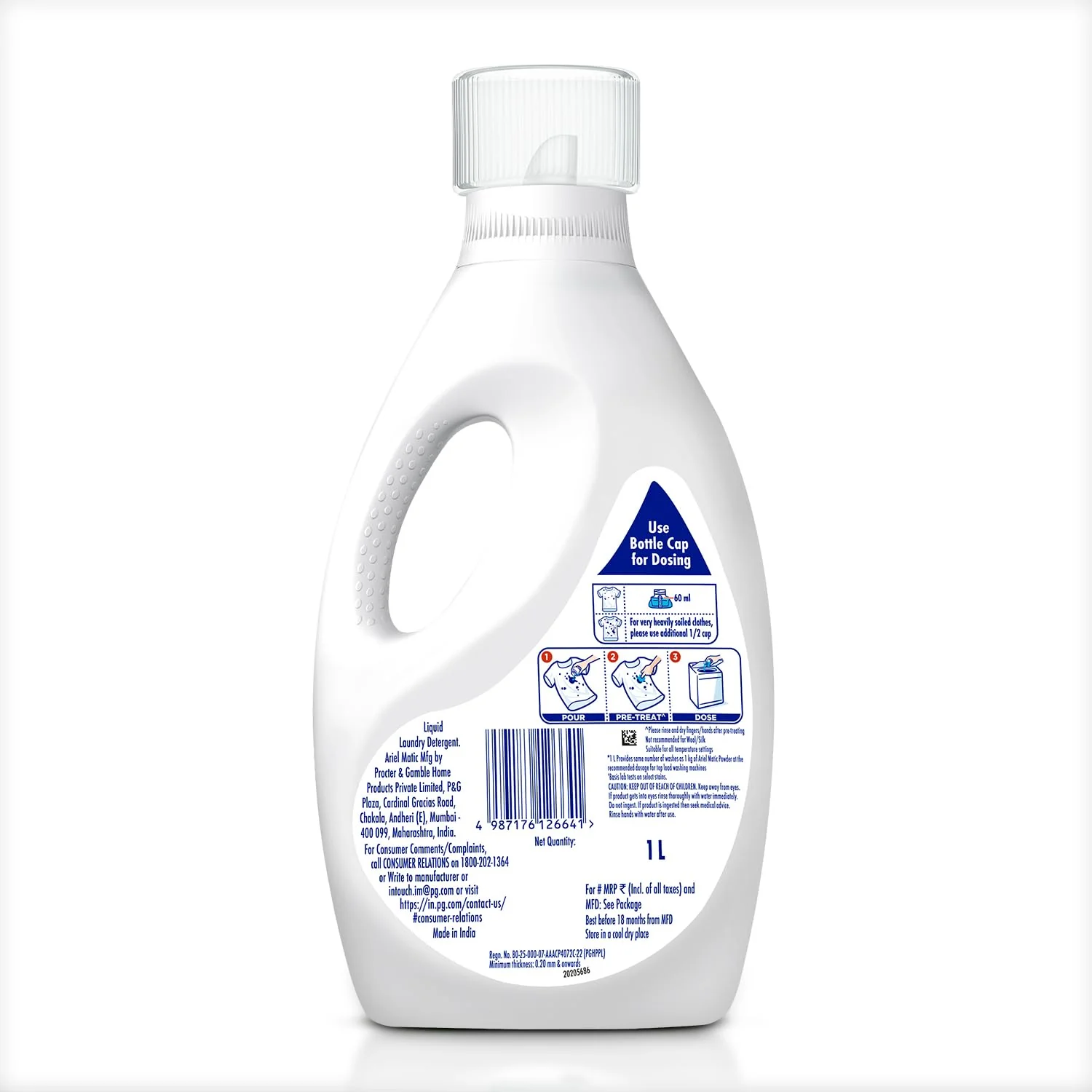 Arial liquid 1ltr top.load - Image 3